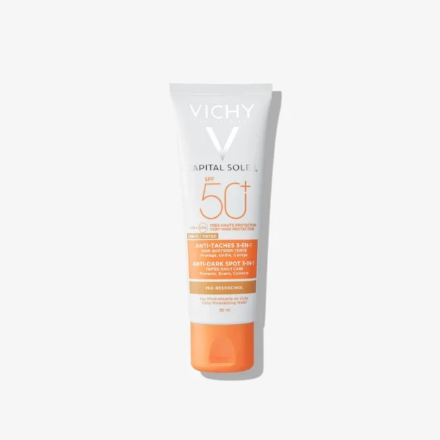 VICHY CAPITAL SOLEILSOIN ANTI-TACHES TEINTÉ 3-EN-1 SPF50+