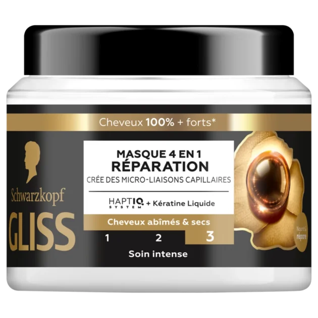 Schwarzkopf Gliss Masque 4 en 1 Réparation 400ml