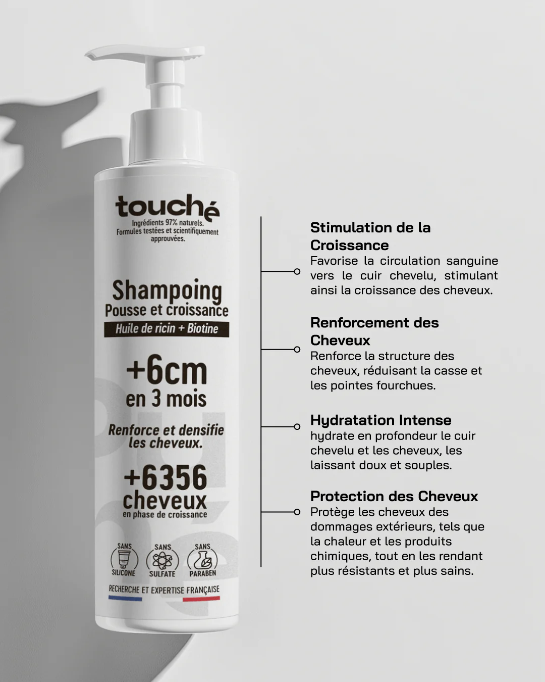 Touché Shampooing Pousse et croissance - الصورة 2