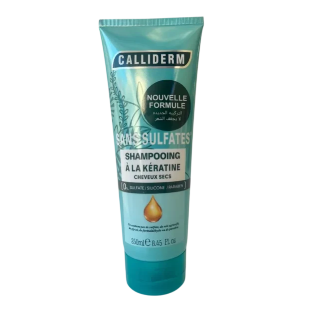 Calliderm Shampooing Sans Sulfates À La Kératine Cheveux Secs 250 ml