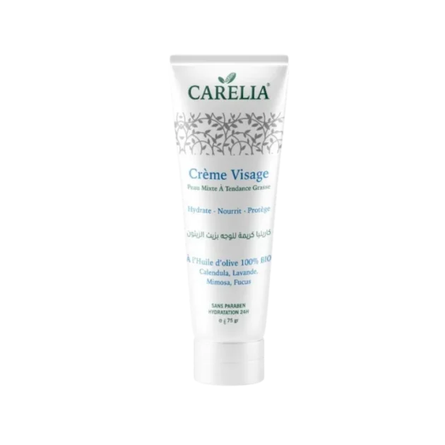 Carelia Crème Hydratante Visage Peau Mixte À Grasse 75 ml
