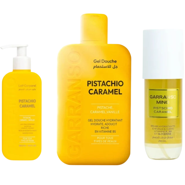 Garranso Pistachio Caramel : Gel Douche + Lait + Brume