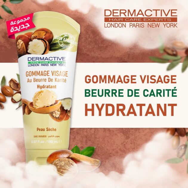 Dermactive Gommage Visage Beurre De Karité Hydratant 150 ml