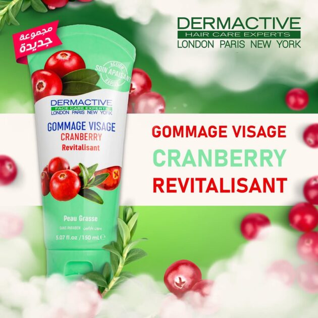 Dermactive Gommage Visage Cranberry Revitalisant 150 ml