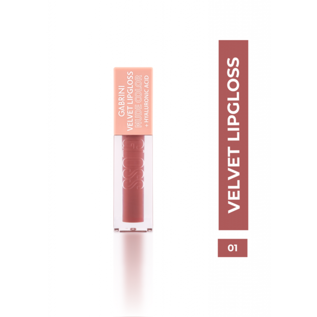 GABRINI VELVET LIPGLOSS NUDE COLOR 01