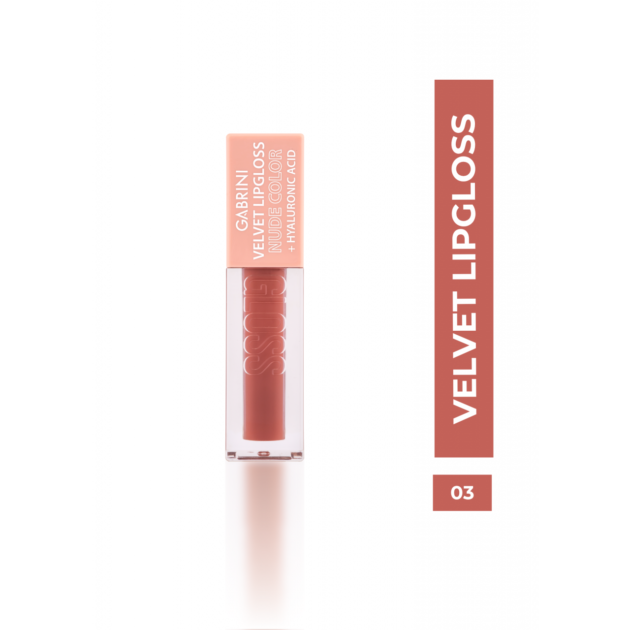 GABRINI VELVET LIPGLOSS NUDE COLOR 03