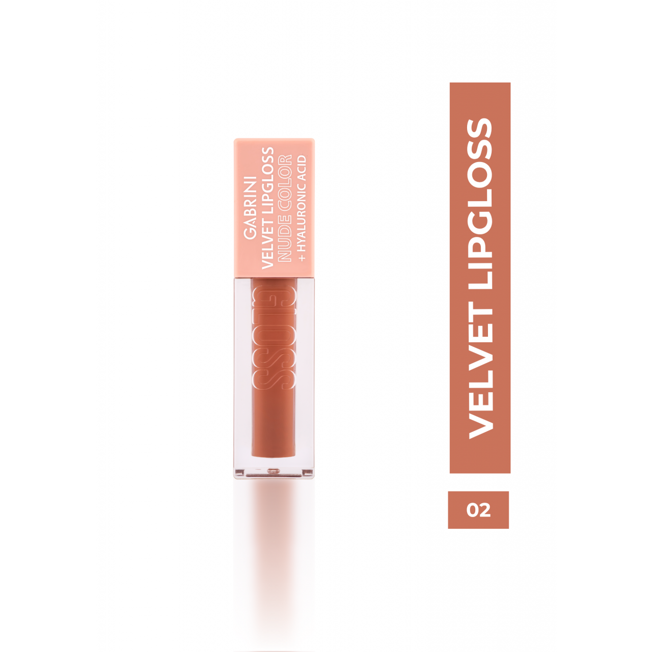 GABRINI VELVET LIPGLOSS NUDE COLOR 02