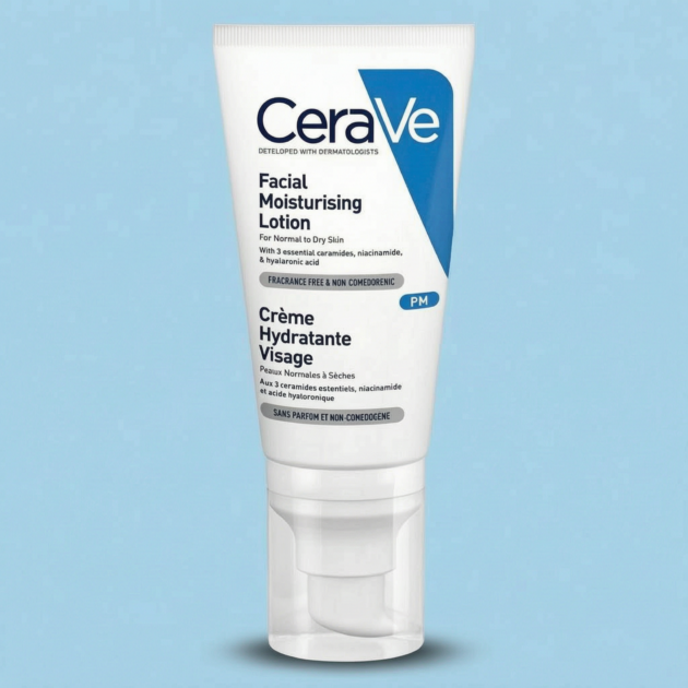 CERAVE Crème Hydratante Visage PM 
Pour peaux normales à sèches