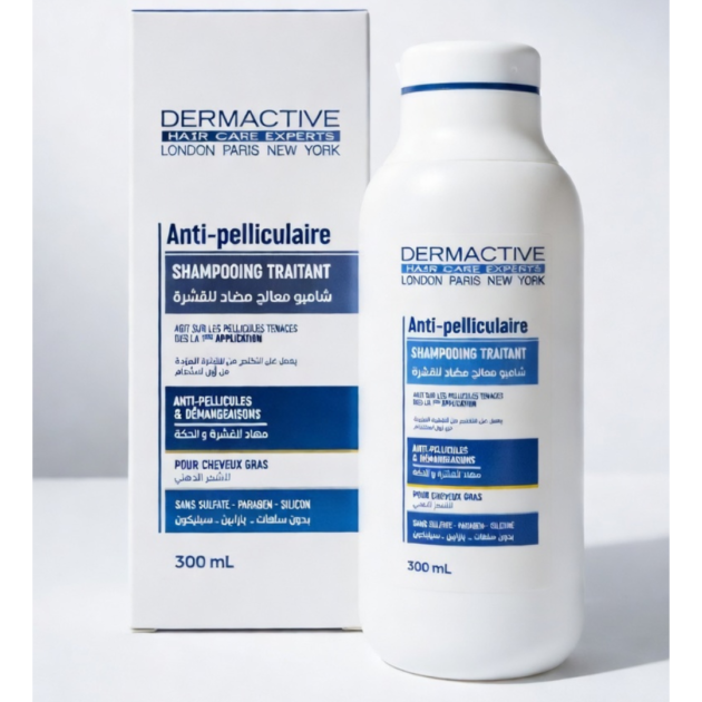 DERMACTIVE Shampooing Anti-Pelliculaire Cheveux Gras
