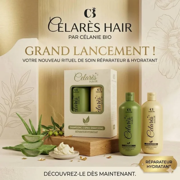CELANIE BIO Shampooing et Après shampooing - Réparation et Hydratation