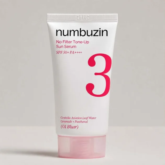 Numbuzin N°3 no filter tone-up sun serum spf 50+++ 01 Blur