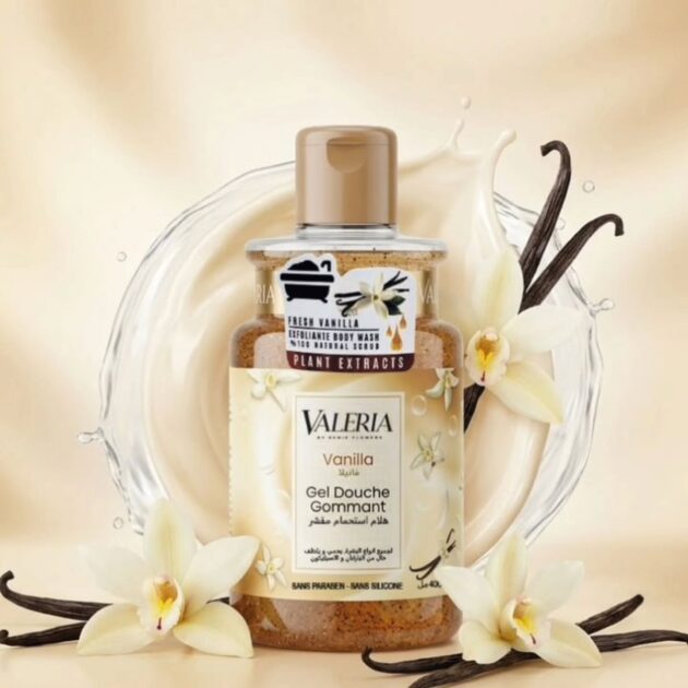 VALERIA Gel Douche Gommant Vanille